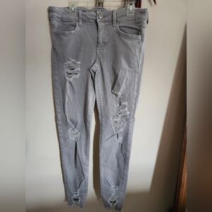 American Eagle jeans, Grey, Size 8L